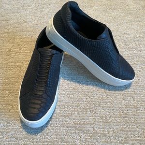 J Slides Black Sneakers